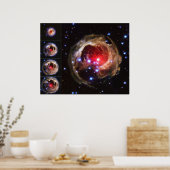 Flash von Red Variable Star V838 Monocerotis Poster (Küche)