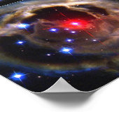 Flash von Red Variable Star V838 Monocerotis Poster (Ecke)