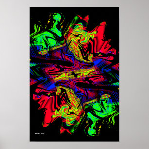 Flashback Modern Abstrakt Art Poster