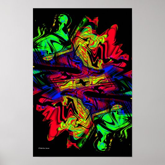 Flashback Modern Abstrakt Art Poster (Vorne)