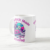 Flashback-Modus: aktiviert - Retro Music Lover Kaffeetasse (Vorderseite Links)