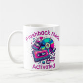 Flashback-Modus: aktiviert - Retro Music Lover Kaffeetasse (Links)