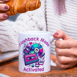 Flashback-Modus: aktiviert - Retro Music Lover Kaffeetasse