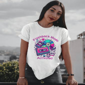 Flashback-Modus: aktiviert - Retro Music Lover T-Shirt