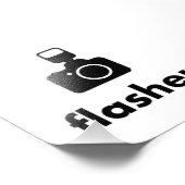 Flasher Fotograf-Kamera Fotodruck (Ecke)