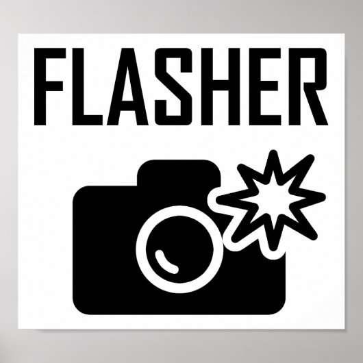 Flasher Funny Poster (Vorne)