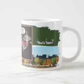 Flasher-Verstoß | Wortwitz Humor Jumbo-Tasse (Rechts)