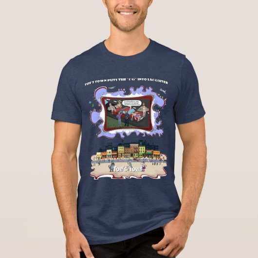 Flasher Violation | Literal Wordplay Humor Tri-Blend Shirt (Vorderseite)