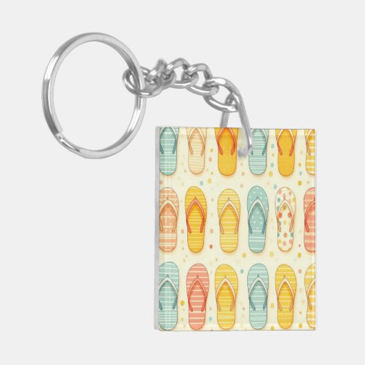 Flashfähige Flip-Flops Schlüsselanhänger (Vorderseite links)