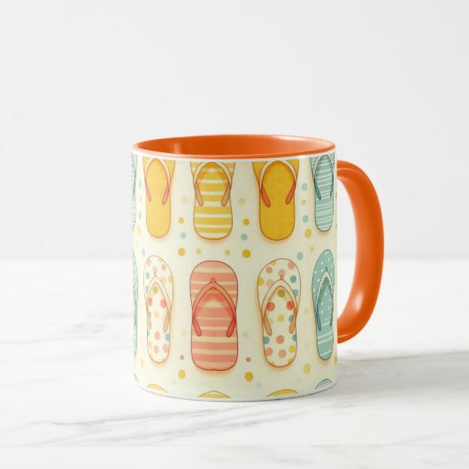 Flashfähige Flip-Flops Tasse (VorderseiteRechts)