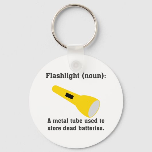 Flashlight Definition lustige T - Shirt und mehr. Schlüsselanhänger (Vorderseite)