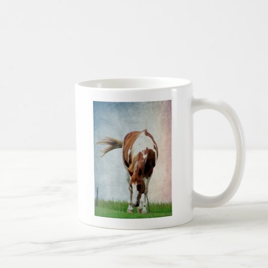 Flashy Paint Horse Mare Kaffeetasse (Rechts)