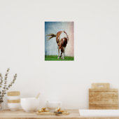 Flashy Paint Horse Mare Poster (Küche)