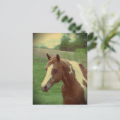Flashy Retro Postkarte (Stehend Vorderseite)