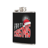 Flask 6oz : It's Christmas (black) Flachmann (Links)