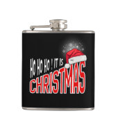 Flask 6oz : It's Christmas (black) Flachmann (Vorderseite)