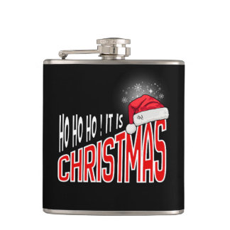 Flask 6oz : It's Christmas (black) Flachmann