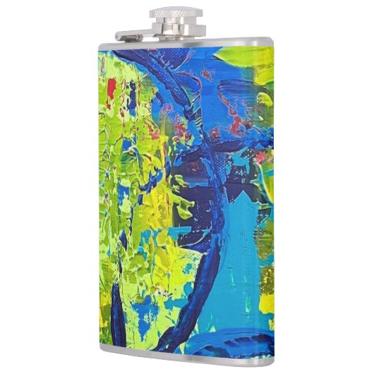 Flask Abstract-Design Flachmann (Links)