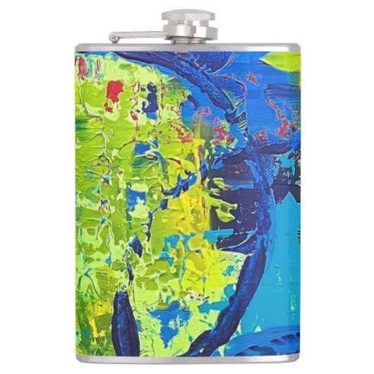 Flask Abstract-Design Flachmann (Vorderseite)