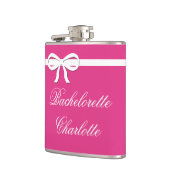 Flask Bachelorette Geschenk rosa Hochzeit Personal Flachmann (Links)