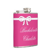 Flask Bachelorette Geschenk rosa Hochzeit Personal Flachmann (Rechts)