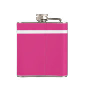 Flask Bachelorette Geschenk rosa Hochzeit Personal Flachmann (Rückseite)