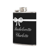 Flask Bachelorette Geschenk Schwarze Hochzeit Pers Flachmann (Links)