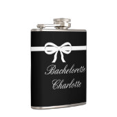 Flask Bachelorette Geschenk Schwarze Hochzeit Pers Flachmann (Rechts)