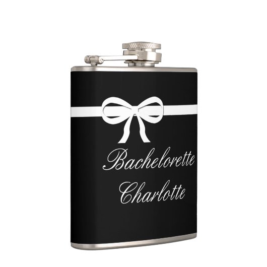 Flask Bachelorette Geschenk Schwarze Hochzeit Pers Flachmann (Rechts)