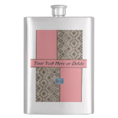 Flask Classic (Peach LED S.C.C.) RFPMDesign ©️ 202 Flachmann (Vorderseite)