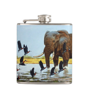 Flask Elephant und Enten Flachmann