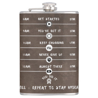 Flask Forward to Fun - Motivation zu trinken - wit Flachmann
