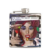 FLASK-I morgens GERADE DIE RECHTE MENGE DES Flachmann (Vorderseite)