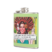 FLASK-I morgens GUT BEWUSST fehle mich ich NICHT Flachmann (Links)