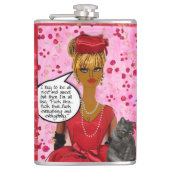 FLASK-I versuchen, alle nett und süß zu sein, aber Flachmann (Vorderseite)