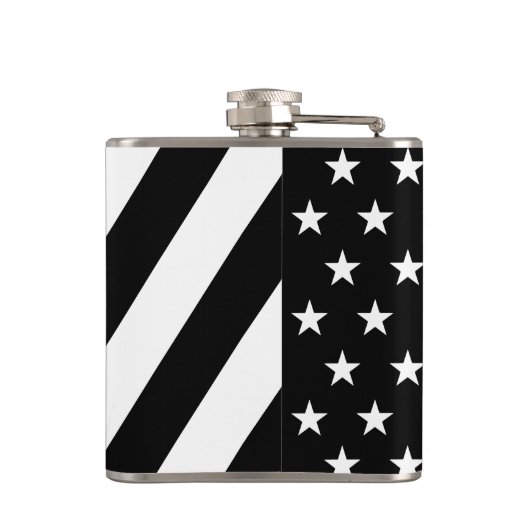 Flask mit der blauen Linie Flachmann (Rückseite)