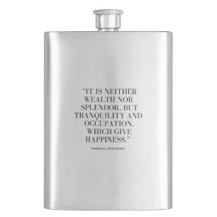 Flask mit Glücks- und Vermögensangebot Flachmann