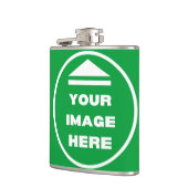 Flask - Personalisiert - Bild hinzufügen / Text Flachmann (Links)