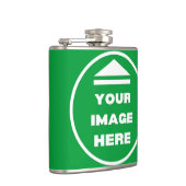Flask - Personalisiert - Bild hinzufügen / Text Flachmann (Rechts)