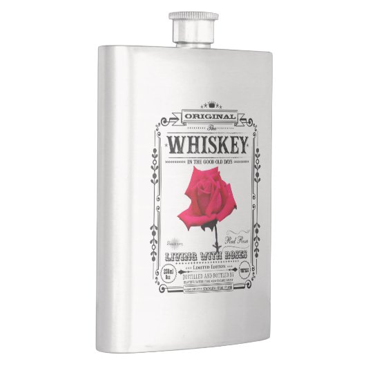 FLASK_Red Rose Flachmann (Rechts)