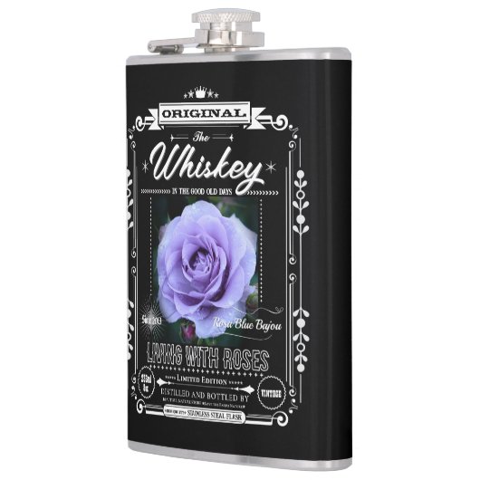FLASK_Rosa Blue Bajou Flachmann (Links)
