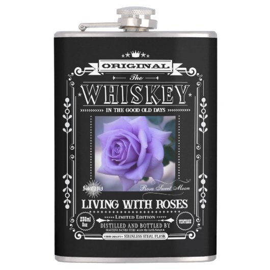 FLASK_Rosa Sweet Moon Flachmann (Vorderseite)
