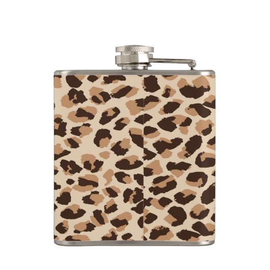 Flask Safari Leopard Print Flachmann (Rückseite)