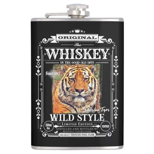 FLASK_Siberian Tiger Flachmann (Vorderseite)
