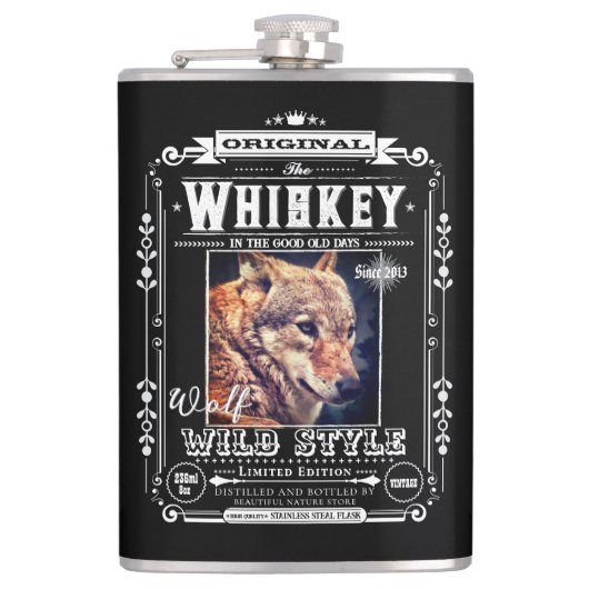 FLASK_Wolf Flachmann (Vorderseite)