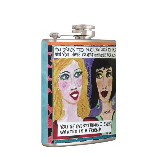 FLASK-YOU GETRÄNK ZU VIEL, FLUCHEN SIE ZU VIEL FLACHMANN (Rechts)