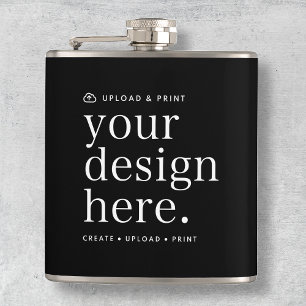 Flask Your Design Upload 6oz Flachmann