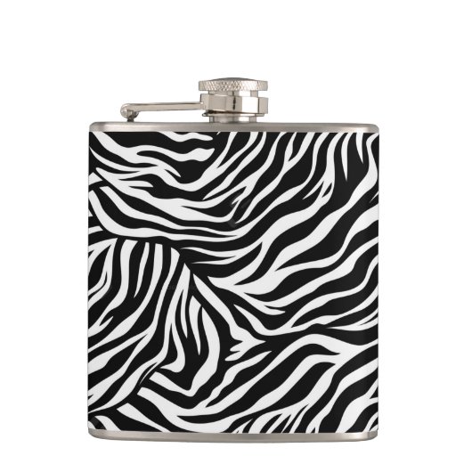 Flask Zebra Print Flachmann (Vorderseite)