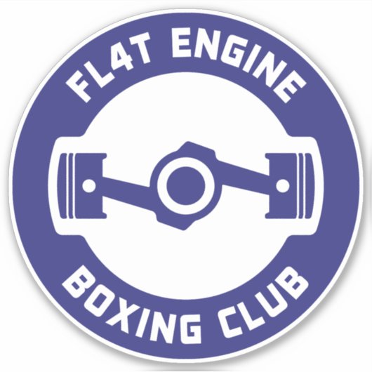 Flat 4 Motor Subie Car JDM Vinyl Stickers Aufkleber (Vorderseite)