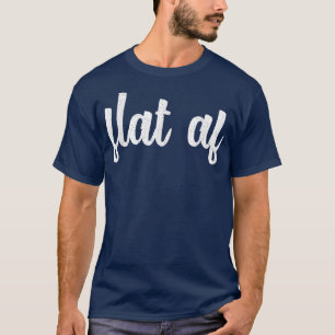 Flat Af Cancer Awareness Month Survivor Feminist V T-Shirt
